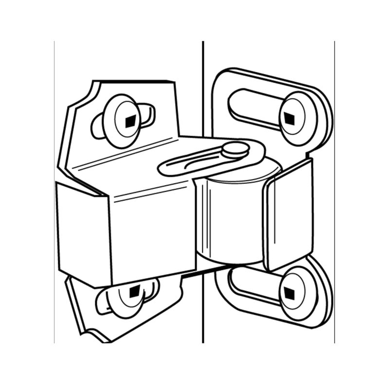 Rok 10 Pack Hardware Roller Wheel Spring Cabinet Furniture Closet Door Catch Latch with Screws - Image 3